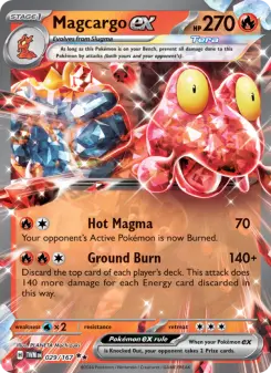 Pokémon-Karte Magcargo ex 029/167