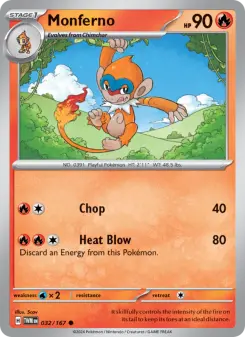 Pokémon-Karte Monferno 032/167