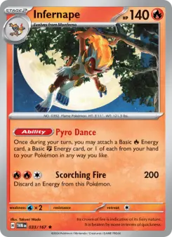 Pokémon-Karte Infernape 033/167