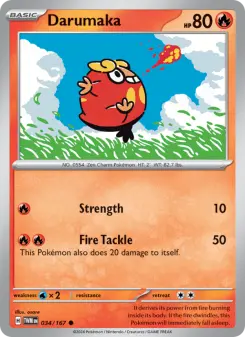 Pokémon-Karte Darumaka 034/167