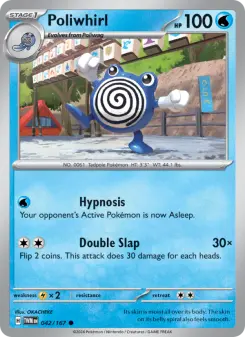 Pokémon-Karte Poliwhirl 042/167