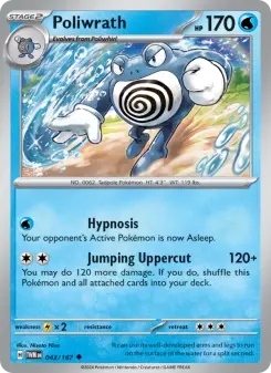 Pokémon-Karte Poliwrath 043/167