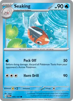 Pokémon-Karte Seaking 045/167