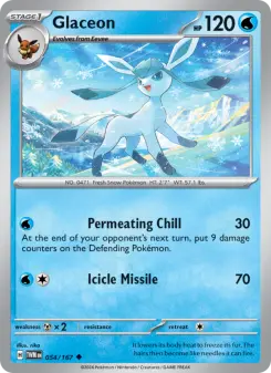 Pokémon-Karte Glaceon 054/167