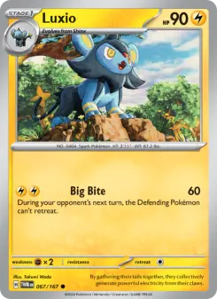 Pokémon-Karte Luxio 067/167