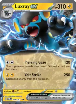Pokémon-Karte Luxray ex 068/167
