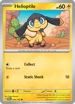 Pokémon-Karte Helioptile 070/167