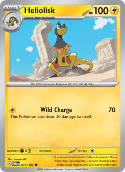 Pokémon-Karte Heliolisk 071/167