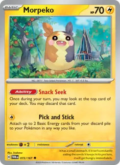 Pokémon-Karte Morpeko 072/167