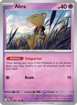 Pokémon-Karte Abra 080/167