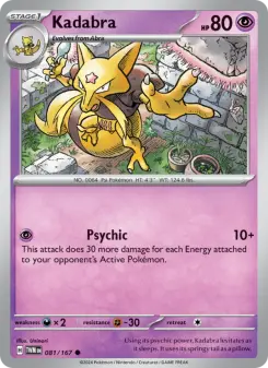 Pokémon-Karte Kadabra 081/167