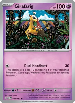 Pokémon-Karte Girafarig 083/167