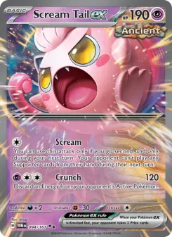 Pokémon-Karte Scream Tail ex 094/167