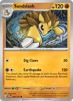 Pokémon-Karte Sandslash 098/167