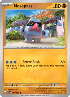 Pokémon-Karte Nosepass 101/167