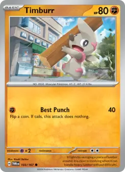 Pokémon-Karte Timburr 103/167