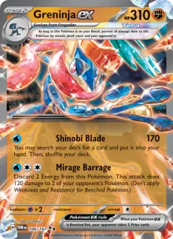 Pokémon-Karte Greninja ex 106/167