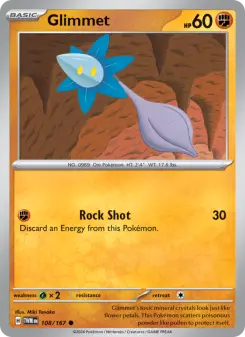 Pokémon-Karte Glimmet 108/167
