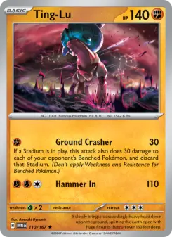 Pokémon-Karte Ting-Lu 110/167