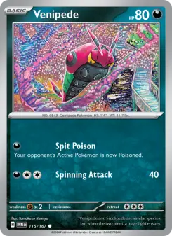 Pokémon-Karte Venipede 115/167