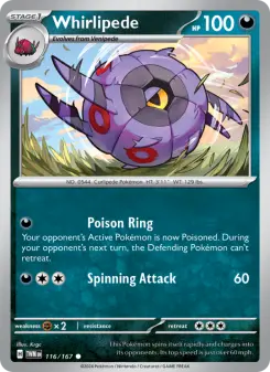 Pokémon-Karte Whirlipede 116/167