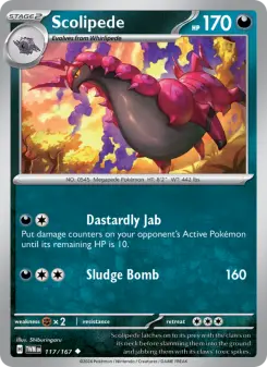 Pokémon-Karte Scolipede 117/167