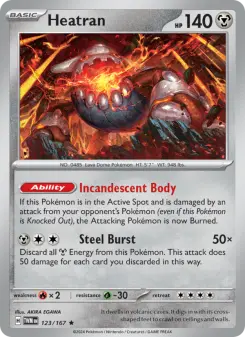Pokémon-Karte Heatran 123/167