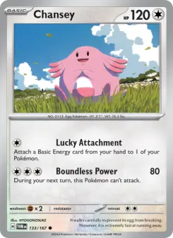 Pokémon-Karte Chansey 133/167