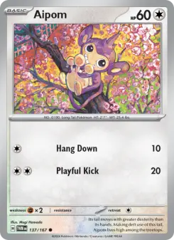 Pokémon-Karte Aipom 137/167