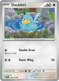 Pokémon-Karte Ducklett 139/167