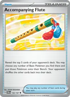 Pokémon-Karte Accompanying Flute 142/167