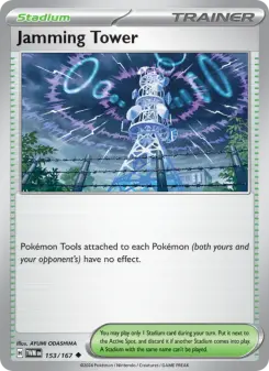 Pokémon-Karte Jamming Tower 153/167