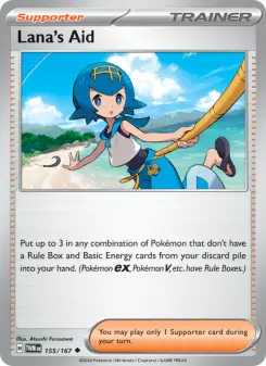 Pokémon-Karte Lana's Aid 155/167