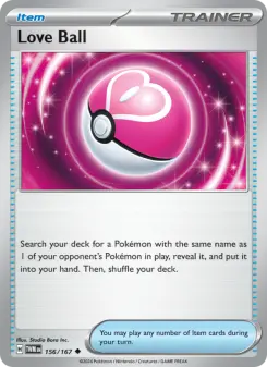 Pokémon-Karte Love Ball 156/167