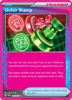 Pokémon-Karte Unfair Stamp 165/167