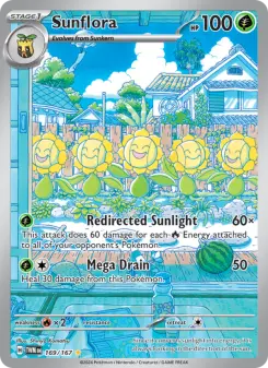 Pokémon-Karte Sunflora 169/167