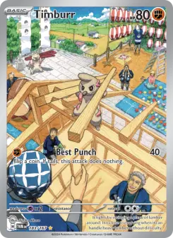 Pokémon-Karte Timburr 183/167