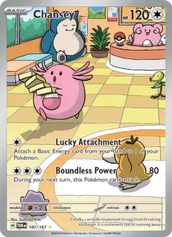 Pokémon-Karte Chansey 187/167