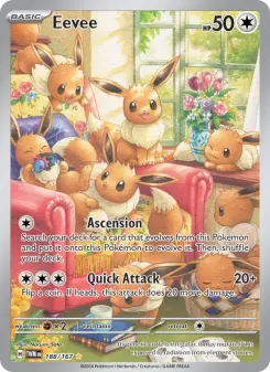 Pokémon-Karte Eevee 188/167