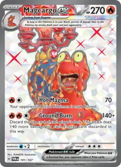 Pokémon-Karte Magcargo ex 191/167