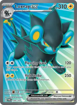 Pokémon-Karte Luxray ex 195/167
