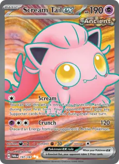 Pokémon-Karte Scream Tail ex 197/167