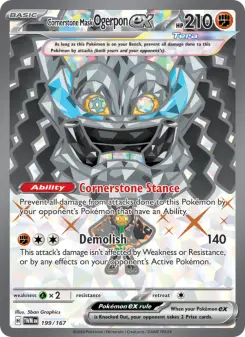 Pokémon-Karte Cornerstone Mask Ogerpon ex 199/167