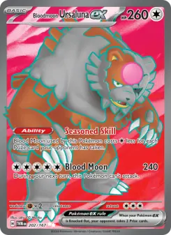 Pokémon-Karte Bloodmoon Ursaluna ex 202/167
