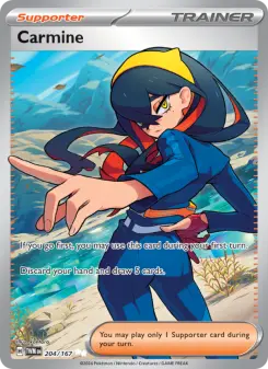 Pokémon-Karte Carmine 204/167