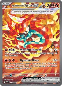 Pokémon-Karte Hearthflame Mask Ogerpon ex 212/167