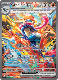 Pokémon-Karte Greninja ex 214/167