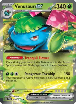 Pokémon-Karte Venusaur ex 001/142