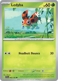 Pokémon-Karte Ledyba 002/142