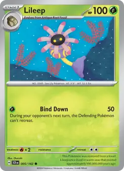 Pokémon-Karte Lileep 005/142